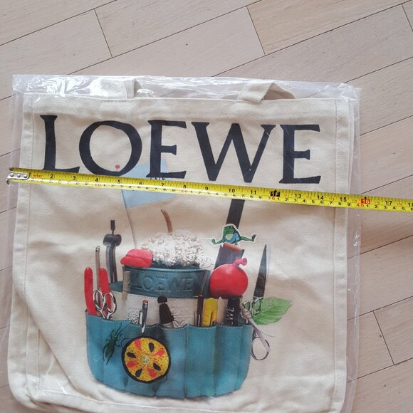 LOEWE ! CANVAS SHOPPING TOTE - Picture 6 of 6